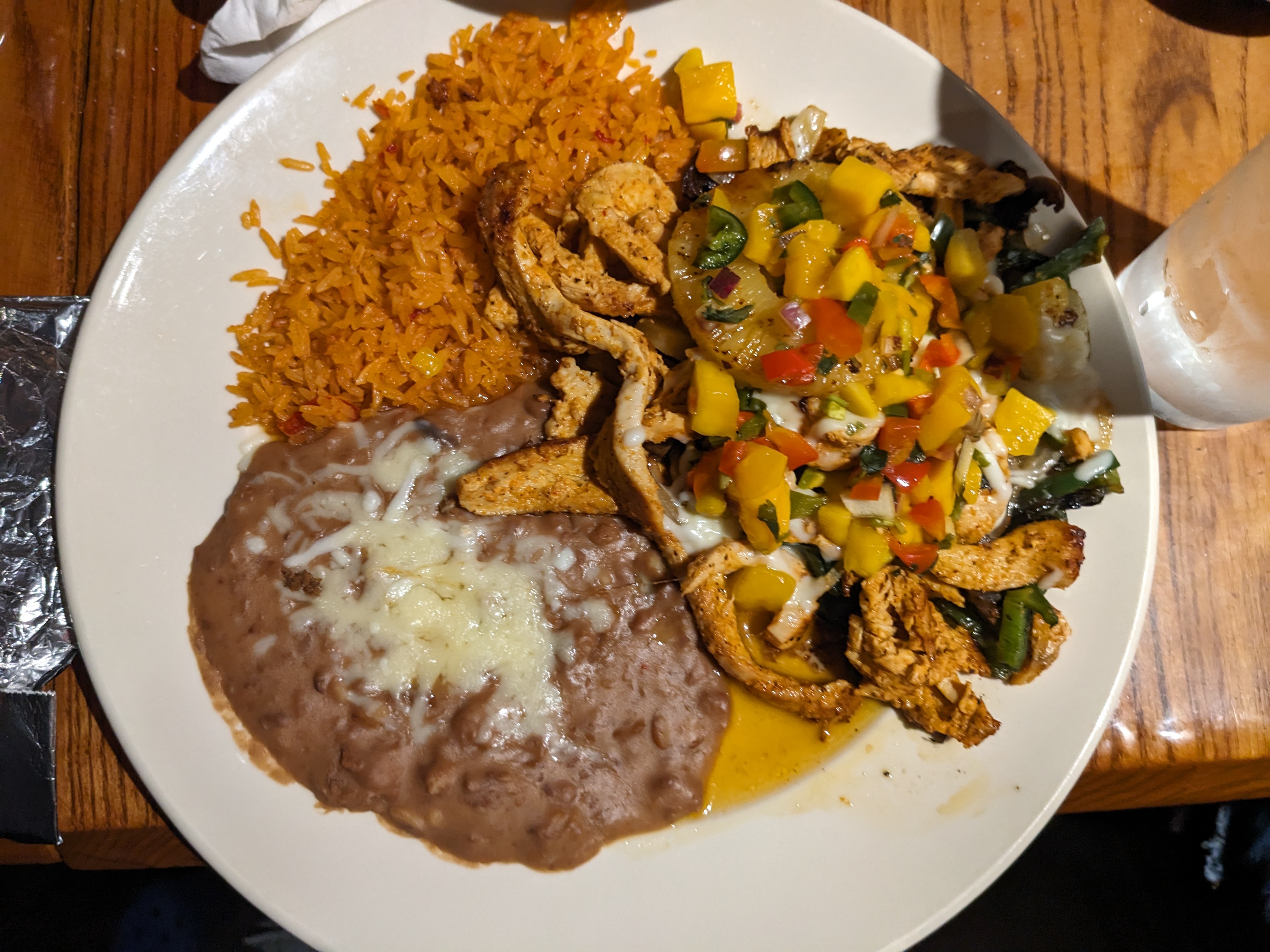 Plate of Pollo Tropical